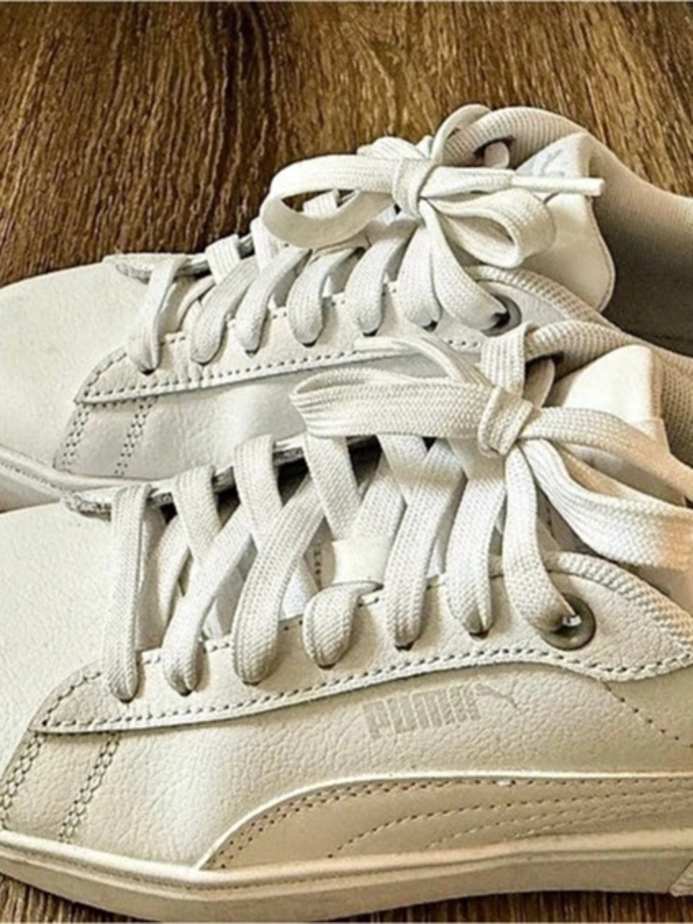 Puma Smash 3.0 L White Sneakers Like New